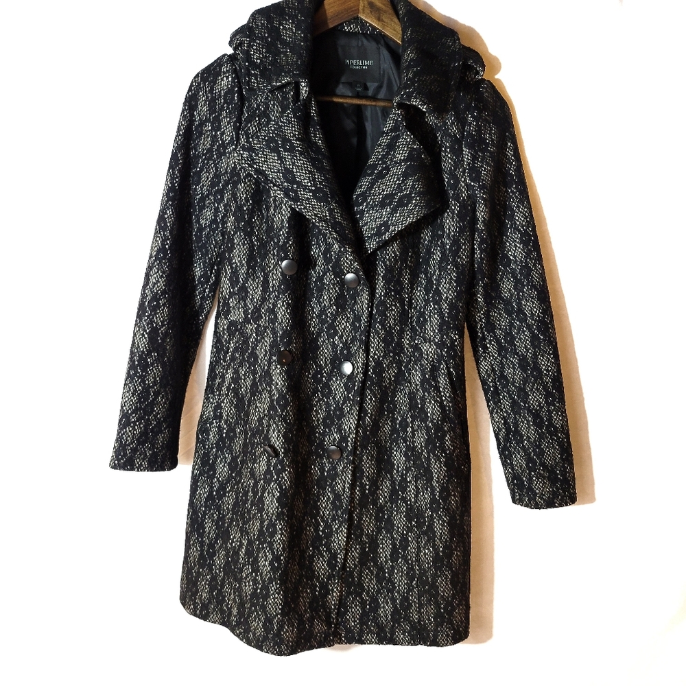 Piperlime Lace Overlay Trench Coat
